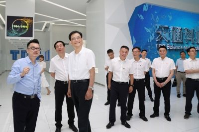 2020年6月16日時任浙江省委常委、統(tǒng)戰(zhàn)部部長熊建平蒞臨天通